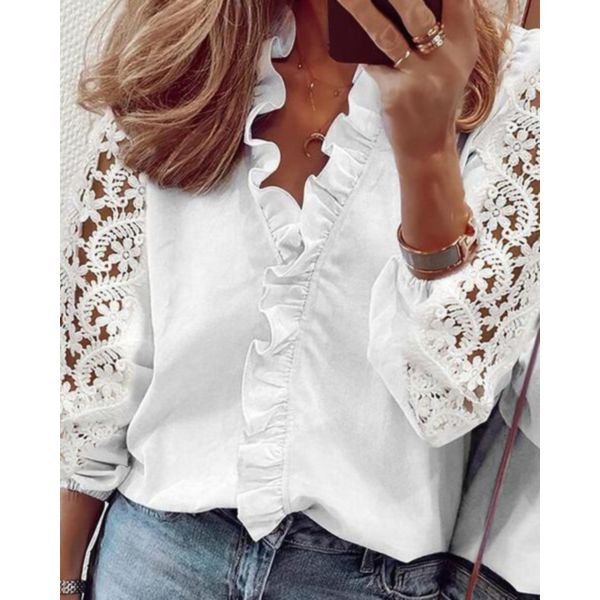 All Day Every Day White Blouse