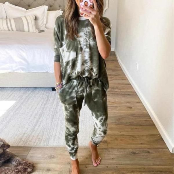 Press Snooze Tie Dye Jogger Set