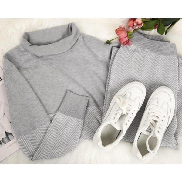 Good Feeling Herringbone Loungewear Set