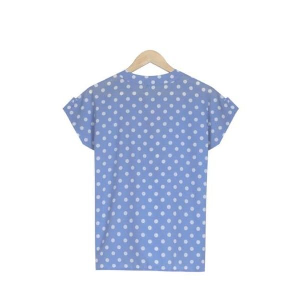 Fresh Polka Dot Print Short Sleeve Blouse