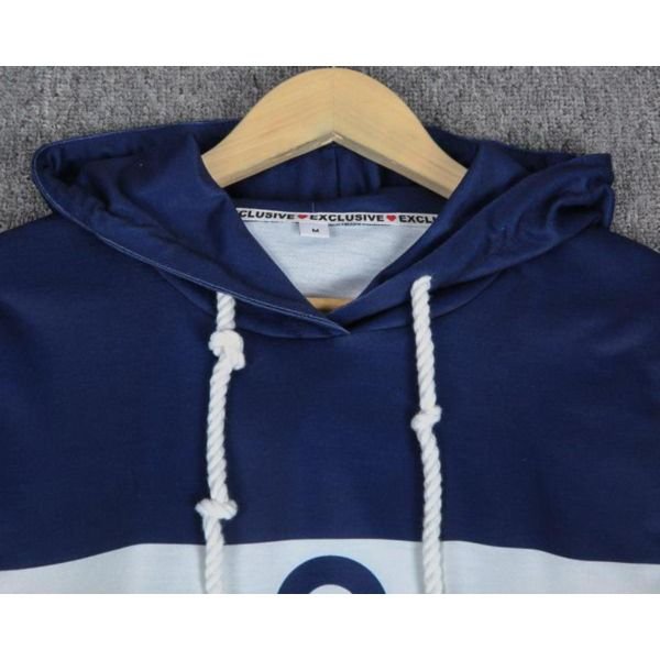 Anchor Long Sleeve Color Block Hoodie