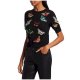 Alice Olivia Ciara Butterfly Embroidered Sweater