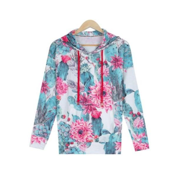 Florist Shop Printed Hoodie