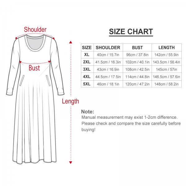 Large Loose Round Neck Long Sleeve Dress A120