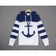 Anchor Long Sleeve Color Block Hoodie