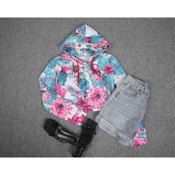 Florist Shop Printed Hoodie