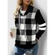 Black and White Checkerboard Hoodie