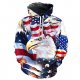 Newest Trend Mens 3D Eagle Print Long Sleeve Sweatshirt Top Hoodies Clothing